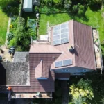 03 clay tile reroof solar aerial front Somerset
