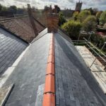 17 slate roof terracotta ridge church view Somerset